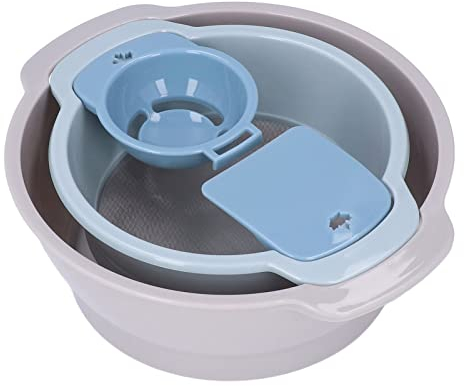 Pollensieb, 4-teiliges Pollensieb-Set 24,5 x 7,8 cm Stapelbares Netz Pollensieb Platzsparend Leichtes Trimmblech Mit Netz Zum Backen in Küche