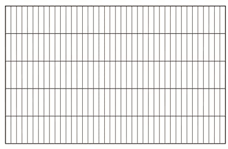 Alberts 617288 Einstab-Gittermatte Garden | anthrazit kunststoffbeschichtet RAL 7016 | 2000 x 1250 mm