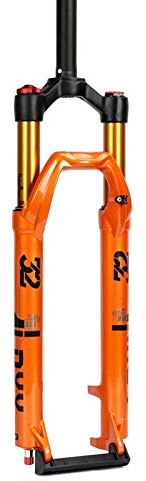 KANGXYSQ Federgabel Federung,Einstellung des Rückpralldämpfers Gerades Rohr 1-1/8 Mountainbike Luftgabel Hub 120mm (Color : B, Size : 29 inch)