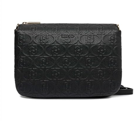 LIU JO Borsa pochette a tracolla, comoda e versatile dal design creativo, chiusa con zip. Presenta tre ampi scomparti e tasche interne. 23x17x9cm. Non definito 22222 NERO