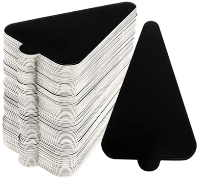 sourcing map 200 mini tablas soporte para tartas, cartones de mousse, bases triangulares para tartas, cupcakes, postres, bandeja base para fiestas, bodas, cumpleaños, restaurantes