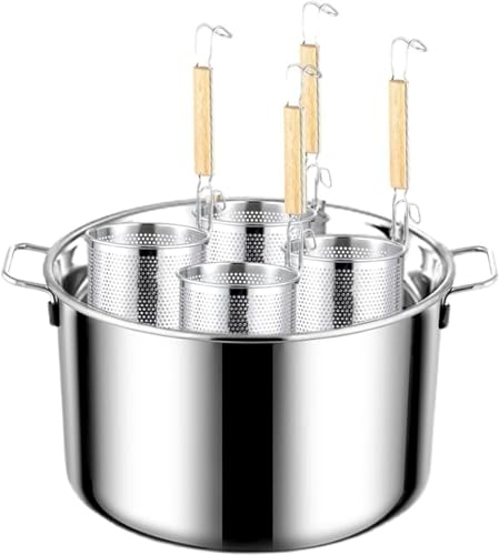 ANSNOW Pentole, Pentole per Pasta Pentole per Pasta in Acciaio Inossidabile, Set Cuoci Pasta con Inserto Cestello Scolapasta, Pentole Multi Cottura a Vapore, Pentola per Stufato Bollente per Cucina