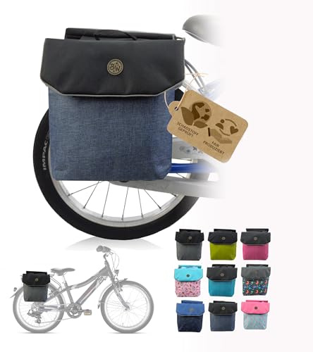 Gepäcktasche für Fahrrad, Fahrradtasche, 18-24 Zoll (M2) (blau) | Gepäckträgertasche, wasserabweisend, robust, kompatibel mit Puky Räder