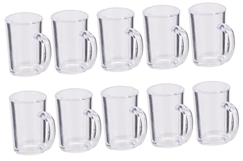 Alasum 50stücke Miniatur Bierkrüge Transparente Resin Becher Für Puppenhaus Dekorative Miniatur Accessoires Für Projekte Für Anlässe