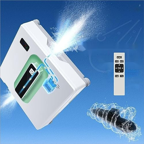 Automatic Window Cleaning Robot,Double Water Spray, 2500pa Window Vacuum Cleaner,UPS Power Failure Protection