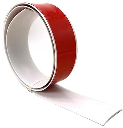 Transition Strip Self Adhesive Vinyl Floor Flat Divider Strip, Doorway Threshold Cover Strips for Laminate Flooring, Tile Carpet to Wood Edge Trim Bar (Color : White)