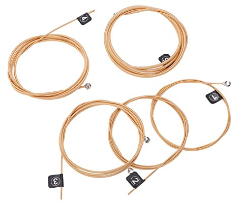 5 String Bass Strings Ersatz Professionelle Metall -Holz -Bass -Gitarren -Strings Musikinstrumente Accessoires für Basslerner Spieler