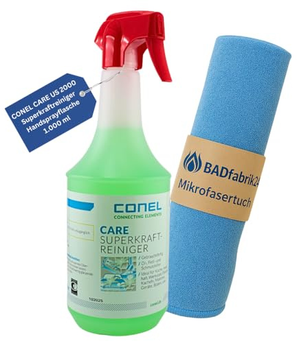 BADfabrik24 CONEL CARE US 2000 Superkraftreiniger 1 L + Mikrofasertuch
