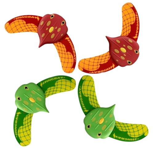 Gemdoit 4 Pack Unterwasser Glider, Teufel Fisch Schwimmbad Spielzeug, Tauchspielzeug für Kinder Pool, Tauchspielzeug für Kinder für Schwimmbäder Badewannen Wasserparks