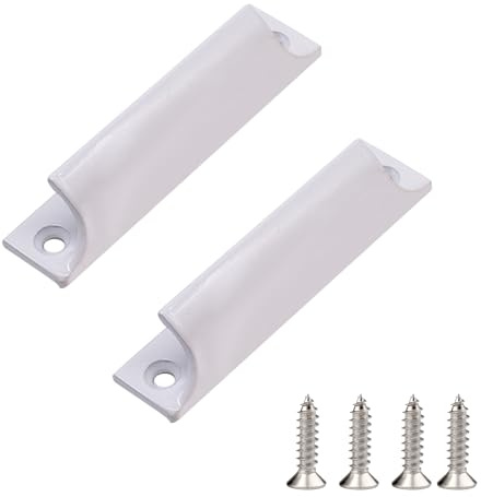 2 Stück Balkontürgriff Außen Metall, Aluminiumlegierungsgriff Mit Schrauben,Schiebetürgriff,Terrassentürgriff,Schrankschubladengriff,Küchentürgriffe für Fenster,Balkontüren, Schiebetüren, Schubladen