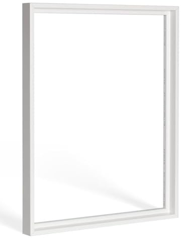 Haak Schattenfugenrahmen Lico 100x140cm Weiß (Hochglanz) Selbstmontage Bausatz DIY