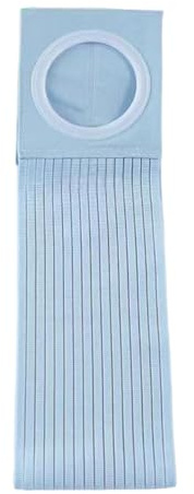 Elastiskt Stomiband, Stomiband för Män, Bråckband för Kvinnor, Diastasbälten, Magstöd för Kvinnor, Stomidiameter 6 Cm(Blue,L)