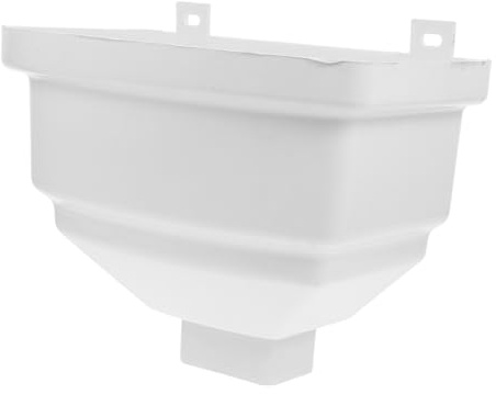 WEKADRIN Deviatore Pioggia Quadrato in PVC Resistente per Villa Raccolta e Drenaggio Acqua Installazione Semplice e Design Decorativo Elegante