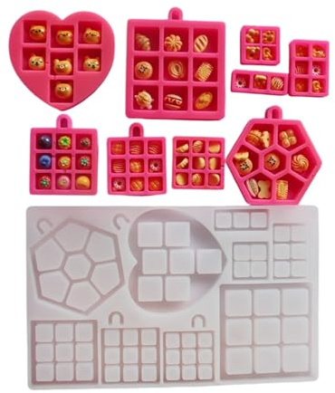 Moule alimentaire miniature en silicone de qualité alimentaire pour petits desserts, décoration de gâteaux et loisirs créatifs | Démoulage facile, réutilisable | Mini outils de dessert pour boulangers