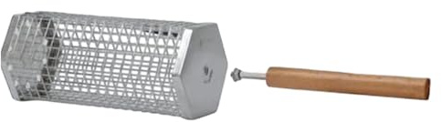 Cestas para parrilla de exterior | Acero inoxidable para BBQ – Cestas de malla tubulares para barbacoa, para gambas, pescado, carne, marisco, camping, picnic, senderismo