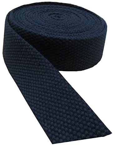 Webbband, nylonband, Bomullsvävband for väskor Koppel Konst och hantverk Tillbehör Flerfärgade Storlekar Varierar 9 meter(Dark Blue,50 mm)