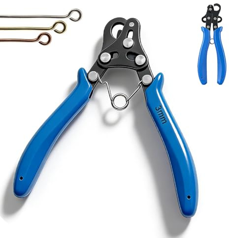 Smycketång, looper tång för smyckestillverkning, one-step looper 3 mm, trådtång för böjning och lindning, rundtång, mångsidig smyckestång för halsband, armband, örhängen och reparationer