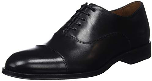 Lottusse L6965 Zapatos de Cordones Oxford, Hombre, Negro (Ebony Negro Ebony Negro), 44 EU (9.5 UK)