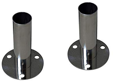 SPIRATO Tube à bride en acier inoxydable pour la fixation de l'échelle de piscine