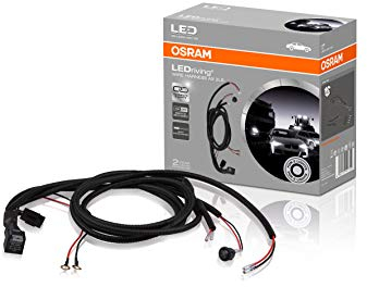 OSRAM WIRE HARNESS AX 2LS, Kabelbaum für KFZ Lichtleisten, Lichtleisten-Kabelbaumkit, Kabellsatz zur Installation von zwei Lichtquellen, Adapter für KFZ Scheinwerfer LEDDL ACC 102