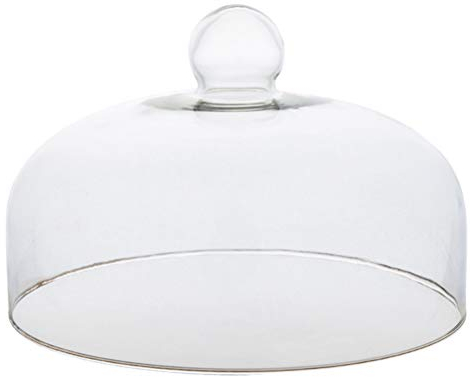 DOITOOL Vetro Torta Cupola Copertura Trasparente Antipolvere Rotondo Torta Cupola Copertura Piatto Alimentare Coperchio Torta Display Piatto Copertura