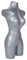 Mannequins Gonflables Féminins, Modèle de Fenêtre de Vêtements du Haut du Corps Mannequin moitié Inférieure Présentoir pour