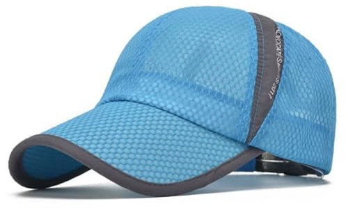 JIAHG Herren Baseball Cap Kappe Baseballmütze Sommer Sonnenhut UV-Schutz Sonnenschutzkappe Schnelltrockender Sport Cap Baseballkappe Unisex Snapback Cap für Draußen, Sport und Reisen