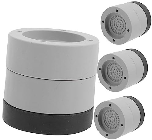 GRIRIW 4pcs Anti-slip Shock Absorption Rubber Washing Machine Risers 6cm Height Furniture Feet Protectors Universal Table and Chair Leg Pads for Home