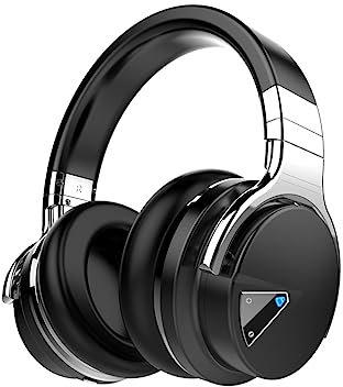 NONCHI Casque Actif Anti-Bruit Casque Bluetooth Sans Fil Avec Micro Casque Supra-Auriculaire À Basses Profondes, 30 Heures D'autonomie, Casque Stéréo Hifi Pour Les Voyages, La Maison Et Le Bureau,Noir