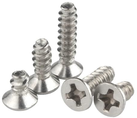 Ctongrun-Zylindrische Kopfschrauben M1 M1,2 M1,4 M1,7 M2 M3 M4 Senkkopf-Kreuzselbstschneidende Schrauben Langlebig und robust(5mm,M2.3 (200pcs))