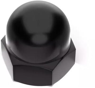 Aqxypas Schwarze Hutmuttern aus 304 Edelstahl, M3, M4, M5, M6, M8, M10, M12, M14, M16, M18, M20, dekorative Hutmuttern, Blindmuttern(M14 2pcs)