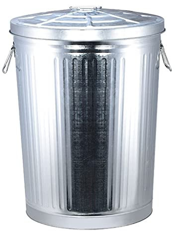 Rubbish Bin Outdoor Dustbins Bins Composter Steel Trash Can,Light Duty Trash Can With Lid,Metal Trash Can,Outdoor/Indoor Use Outdoor Trash Can Bins (25l)
