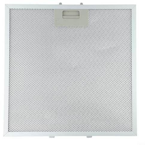 HEIBTENY Silver Cooker Hood Filter 320 x 320 x 9 mm Metal Grease Filter for Extractor Hoods