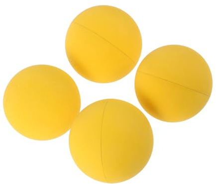 NAMOARLY Pelota De Raqueta De Goma para Principiantes, Deportivas De Squash De Alta Elasticidad, Muy Visibles, Entrenamiento Práctica, 4 Uds.