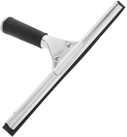 DINHEAROM Cabezal Escobilla De Goma para Lavar Ventanas 35 Cm Herramienta De Limpieza De Ventanas con Diseño Desmontable Uso Residencial y Comercial Limpiacristales Profesional