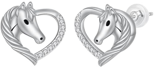 BerriBling Ohrstecker Damen 925 Sterling Silber mit Tiermotiv Ohrringe Mädchen | Hypoallergene | für Frauen Tierliebhaber Schmuck Geschenk