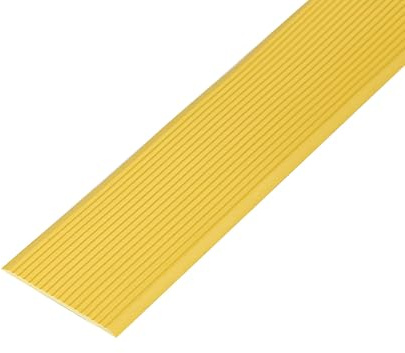 KUKIXKK Treppenkantenprofil, Selbstklebende treppenprofil, rutschfeste winkelprofil aus Gummi, kantenschutz selbstklebend Stufenkanten für drinnen und draußen(Yellow- W5cm,L 2.3m/7.54ft)