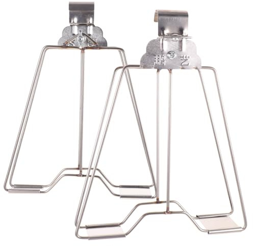 CLISPEED 2Pcs BBQ Clamp for Roaster Multifunctional Grill Clip for Fish Meat Chicken Heat Resistant Cooking Tool for Kitchen