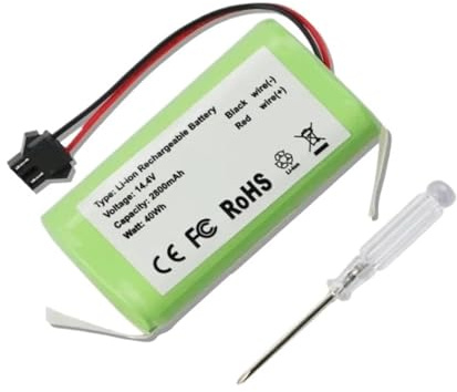 Batería De 2800 MAh, Compatible Con CECOTEC, Compatible Con Conga, Batería For Robot Aspirador 1090, 1091, 1099, 1190, 1191, 05134, 1790 Y 1990.