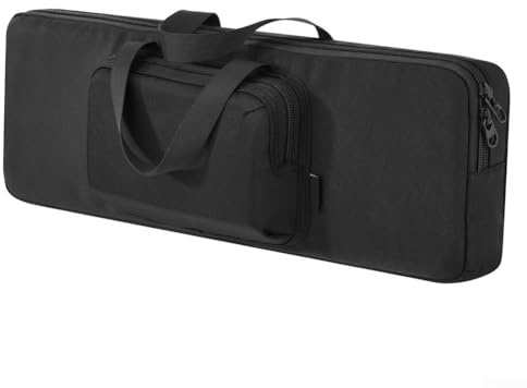 Sac de rangement pour clavier 87 touches pour Logitech pour MX Keys S et MX Keys Series, design à double poche, avec double poignée, pour claviers sans fil et accessoires