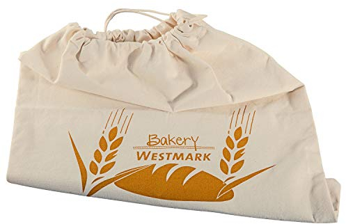 Westmark Sacchetto per pane, Con cordino, Cotone, Bianco, 32102270