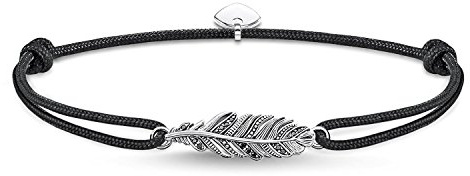 Thomas Sabo Unisex Armband Little Secret Feder schwarz 925 Sterling Silber LS063-889-11-L22v