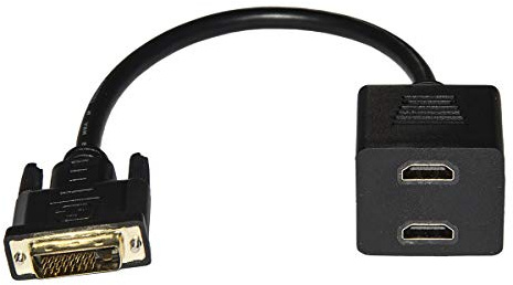 Link LKADAT02 Cavo Splitter DVI 24+1, Maschio a 2 x HDMI, Femmina