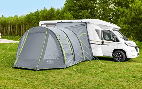 BERGER Busvorzelt Touring Air - aufblasbar freistehend Outdoor Zelt Luftzelt - Autozelt Vorzelt Camping Zelt für Bus, SUV, Auto - Schnellaufbau Zelt Auto inkl. Luftpumpe