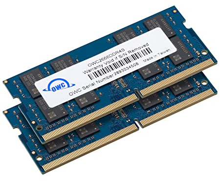 OWC 16,0 GB (2 x 8 GB) 2.666 MHz DDR4 PC4-21300 SO-DIMM Aggiornamento Memoria a 260 Pin, (OWC2666DDR4S16P), per iMac da 27 Pollici 2019-2020 (iMac19,1 iMac20,1 iMac20,2)