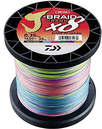 DAIWA Izanas Geflechtschnur J-Braid X8 Grand 1500 m mehrfarbig