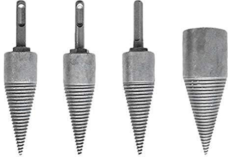 N / A 4Pcs/Set Log Wood Splitting Split Electric Hammer Drill Splitter Cone Firewood