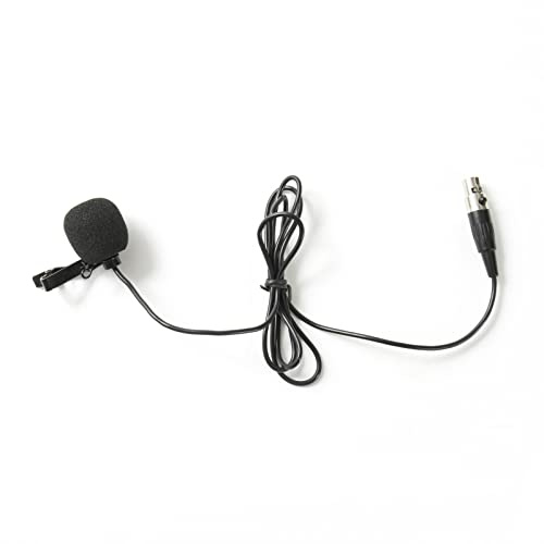 Fame Audio MSW Pro LAV, Mini XLR Ansteckmikrofon, Kondensator Lavaliermikrofon, Nierencharakteristik, Schwarz, 100-15000 Hz, -42 dB Empfindlichkeit, 3pol Mini-XLR Anschluss, Inklusive Windschutz