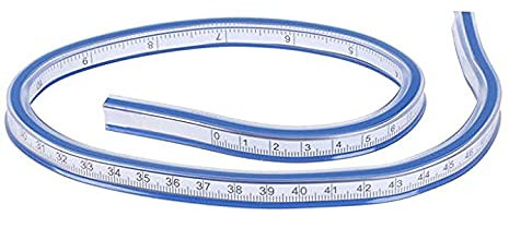 Flexi Rule Flexibles französisches Kurvenlineal, technisches Zeichenwerkzeug, 50 cm lang