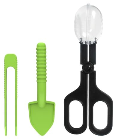 DONGKER Kit Pinza Alimentazione per Rettili,Morsetto per Lucertola Trasparente Strumento Clip per Criceti Piccoli Animali